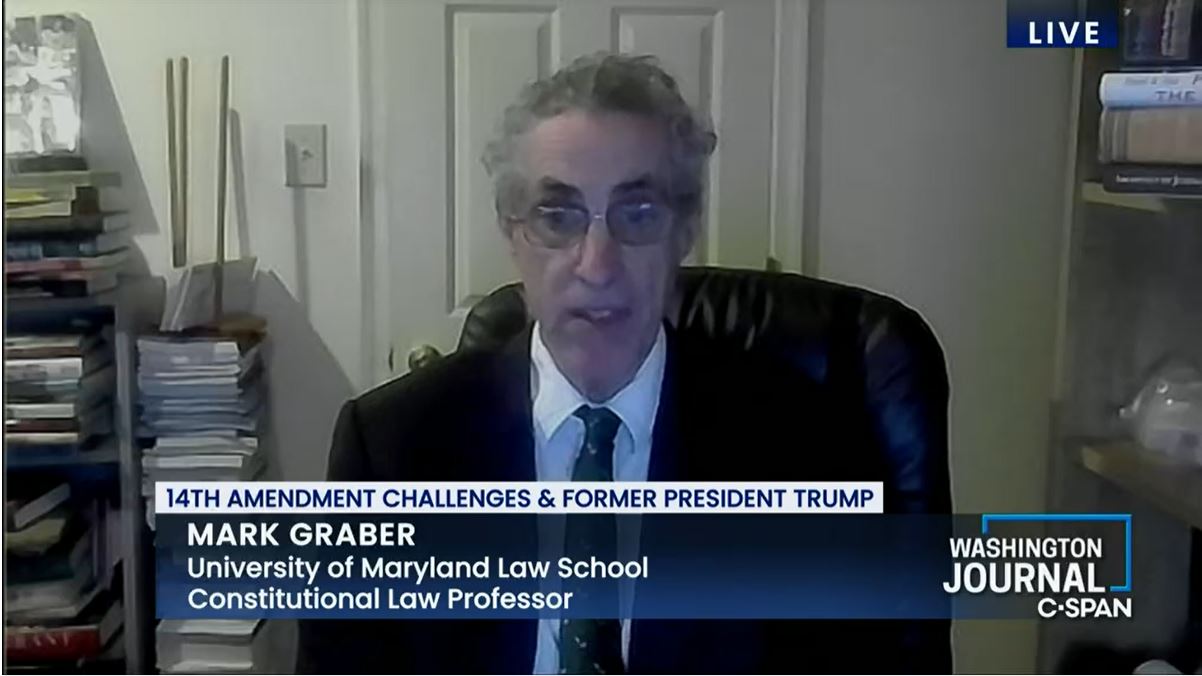 In the News - Professor Mark Graber appears on C-SPAN