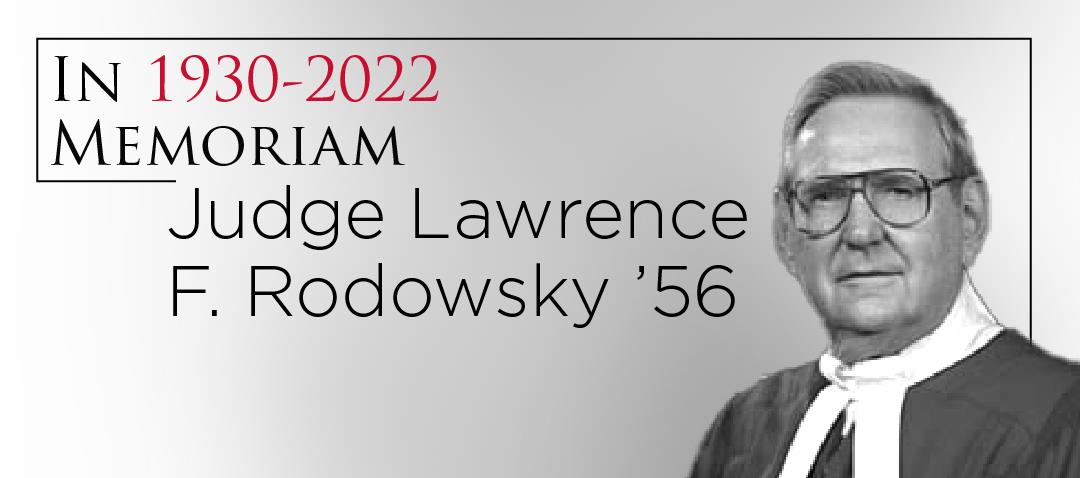 Maryland Carey Law mourns the loss of Judge Lawrence Rodowsky