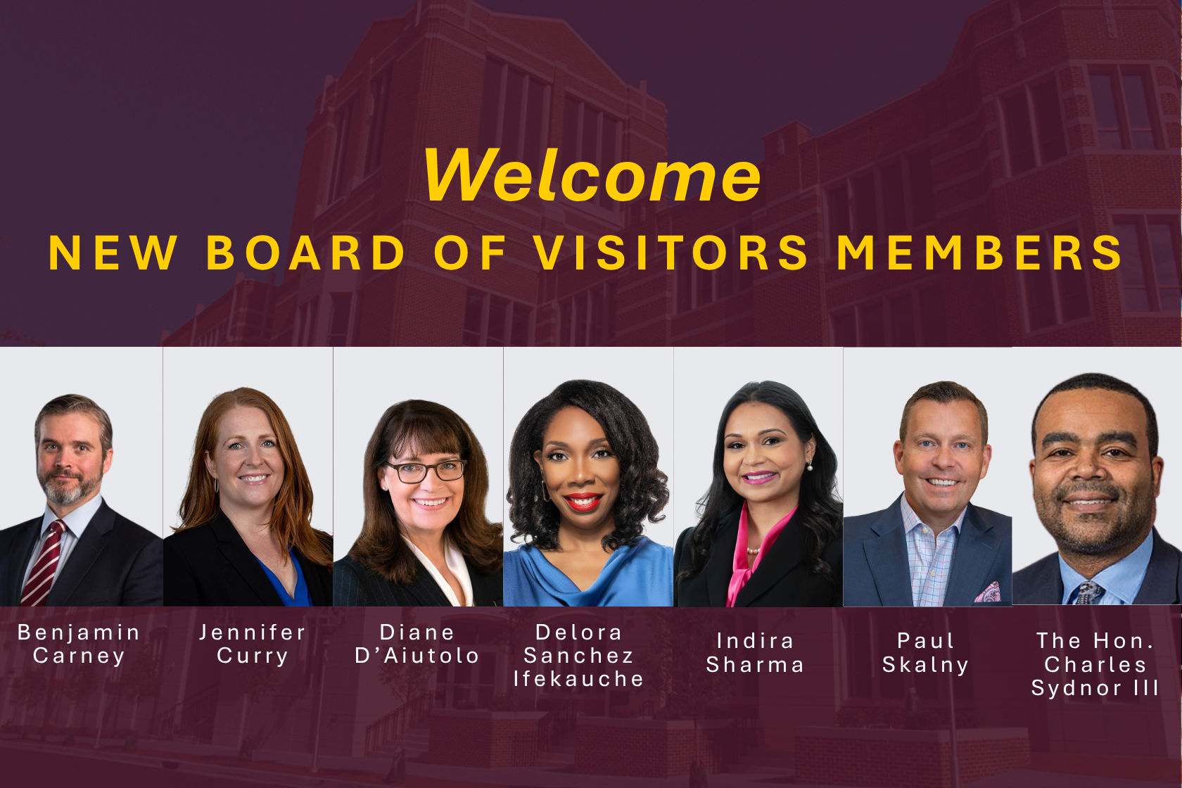Maryland Carey Law Board of Visitors elects 7 new members, promotes Alicia Wilson ’07 to board chair 