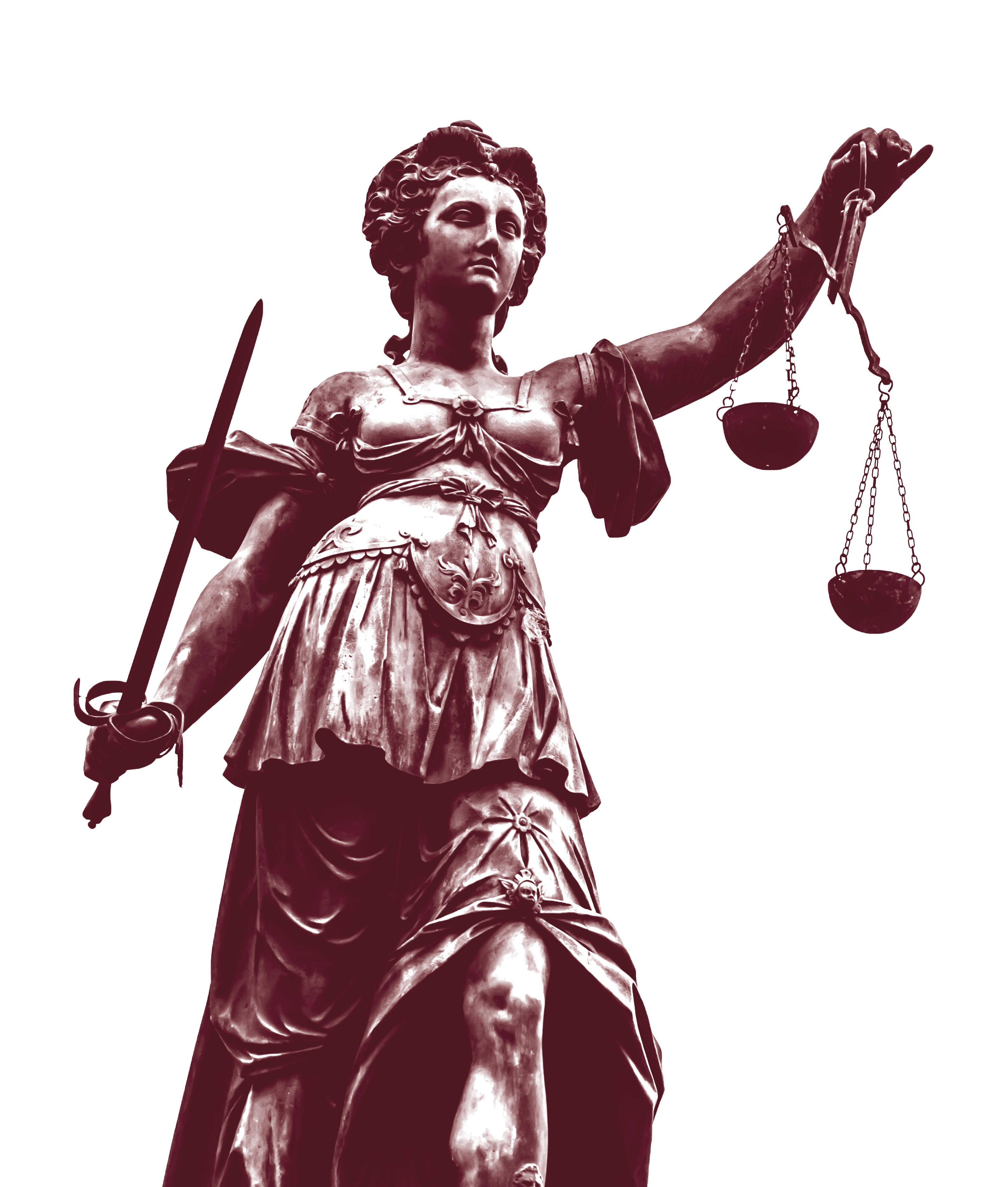 lady justice duotone cutout