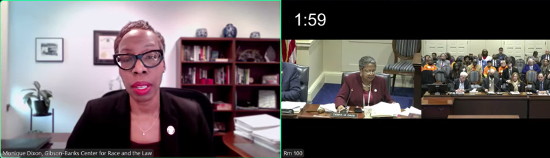 Gibson Banks representatives giving testimony at the Maryland General Assembly