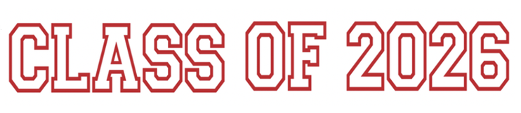 Class of 2026 in collegiate font